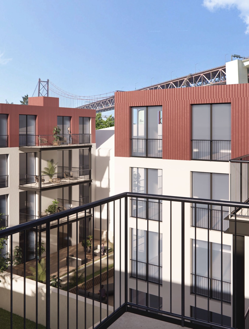 Quinta Bonita — pátio residencial (imagem indicativa)